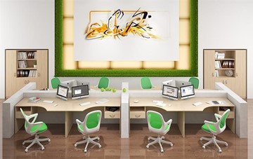 Офисный набор мебели SIMPLE с эргономичными столами и тумбами в Рязани - предосмотр 6